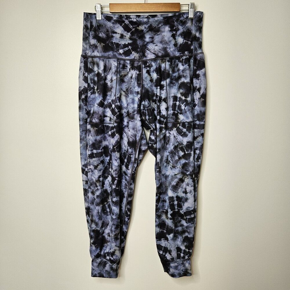 Athleta Salutation Printed Jogger Pants Women’s Size 1X Tie Dye High Rise